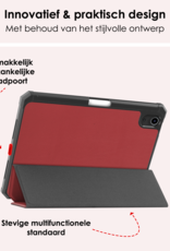 NoXx NoXx iPad Mini 7 Hoesje Met Uitsparing Voor Apple Pencil - Donkerrood