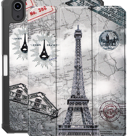 NoXx NoXx iPad Mini 7 Hoesje Met Uitsparing Voor Apple Pencil - Eiffeltoren