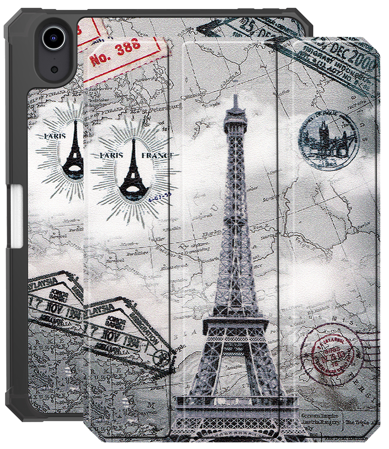 NoXx NoXx iPad Mini 7 Hoesje Met Uitsparing Voor Apple Pencil - Eiffeltoren