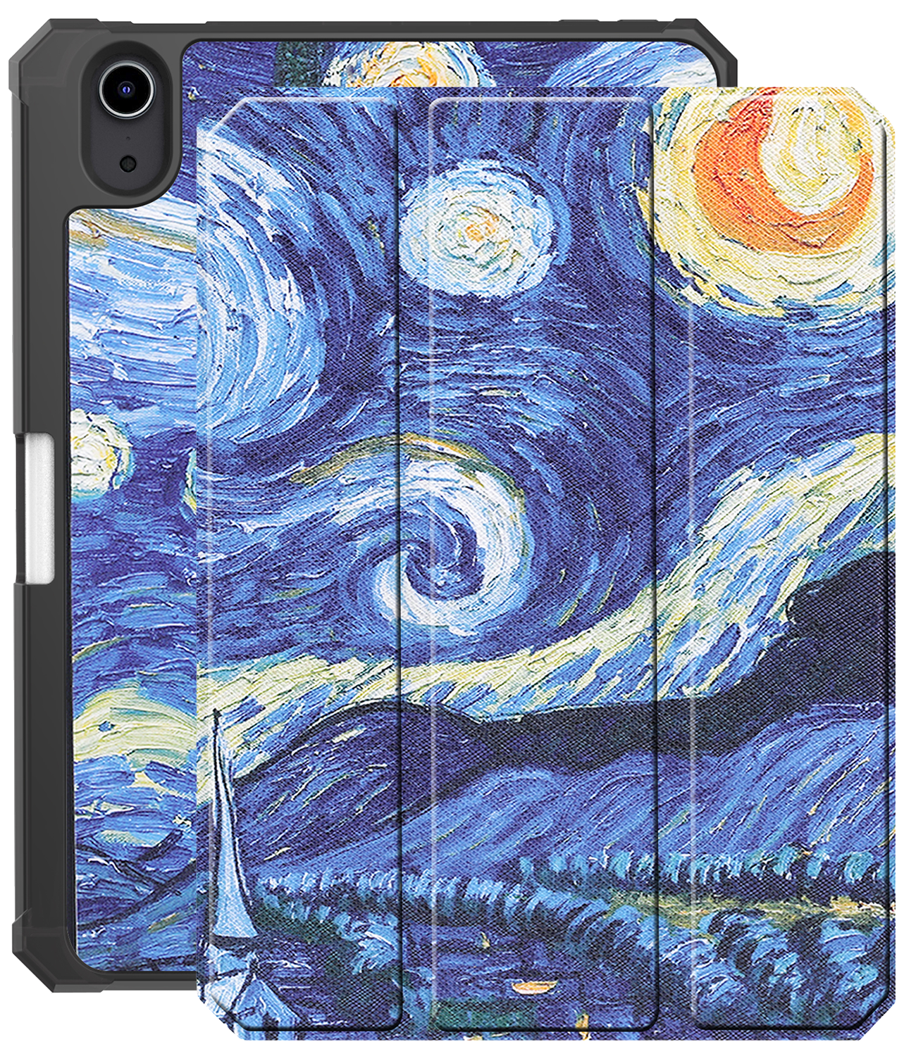 NoXx NoXx iPad Mini 7 Hoesje Met Uitsparing Voor Apple Pencil - Sterrenhemel