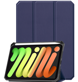 Nomfy Nomfy iPad Mini 7 Hoesje Met Uitsparing Voor Apple Pencil - Donkerblauw