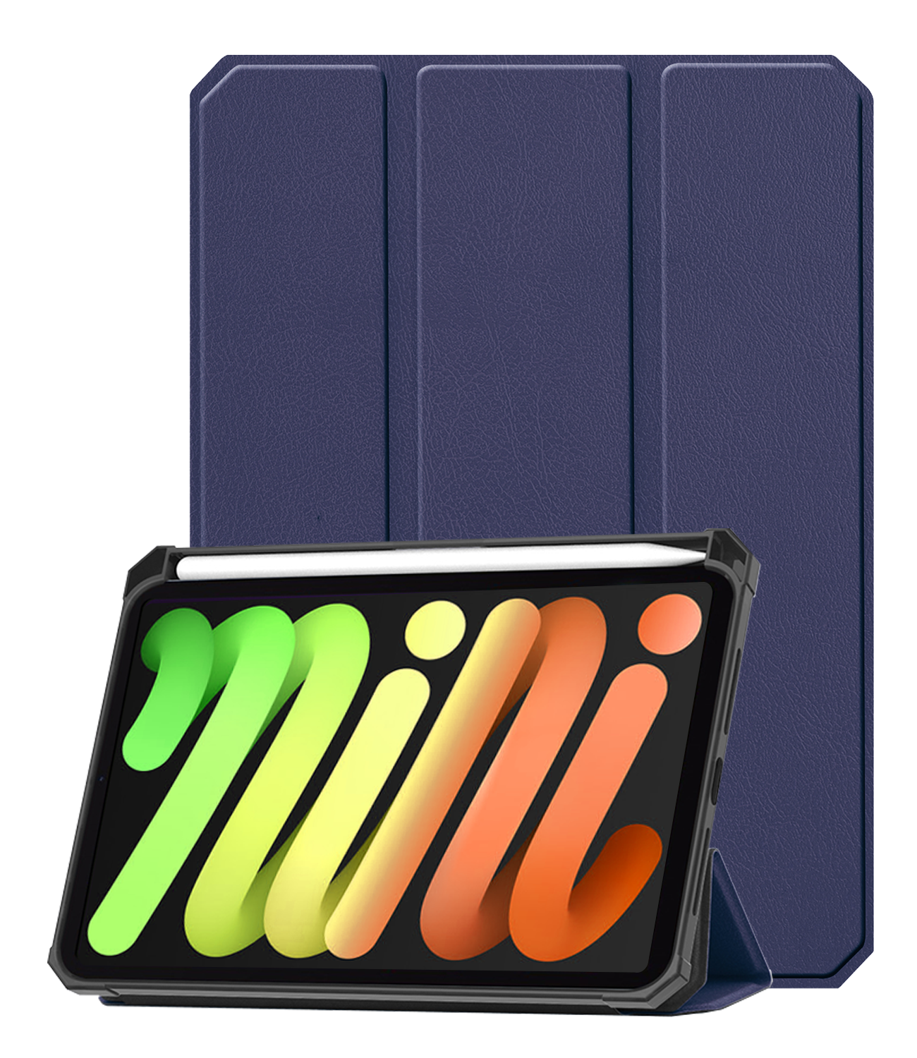 Nomfy Nomfy iPad Mini 7 Hoesje Met Uitsparing Voor Apple Pencil - Donkerblauw