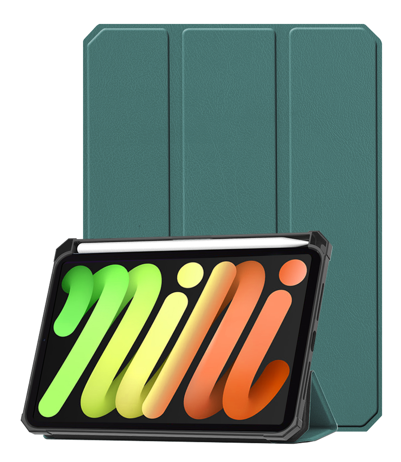 Nomfy Nomfy iPad Mini 7 Hoesje Met Uitsparing Voor Apple Pencil - Donkergroen