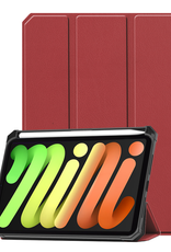 Nomfy Nomfy iPad Mini 7 Hoesje Met Uitsparing Voor Apple Pencil - Donkerrood