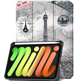 Nomfy Nomfy iPad Mini 7 Hoesje Met Uitsparing Voor Apple Pencil - Eiffeltoren