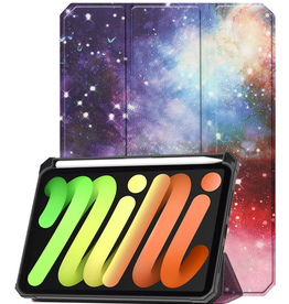 Nomfy Nomfy iPad Mini 7 Hoesje Met Uitsparing Voor Apple Pencil - Galaxy