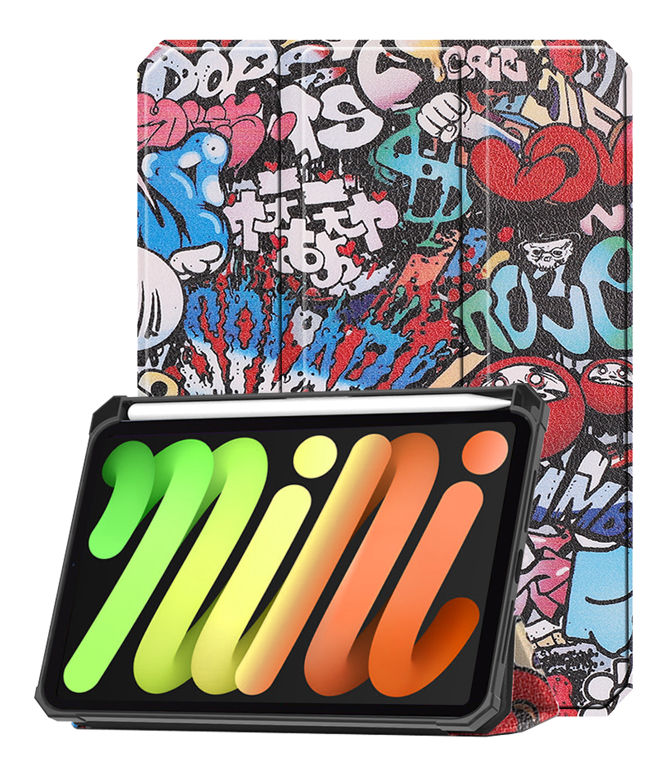 Nomfy Nomfy iPad Mini 7 Hoesje Met Uitsparing Voor Apple Pencil - Graffity
