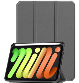 Nomfy Nomfy iPad Mini 7 Hoesje Met Uitsparing Voor Apple Pencil - Grijs