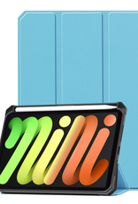 Nomfy Nomfy iPad Mini 7 Hoesje Met Uitsparing Voor Apple Pencil - Lichtblauw