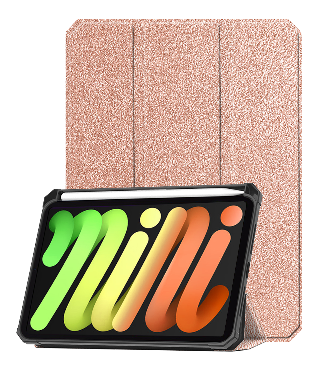 Nomfy Nomfy iPad Mini 7 Hoesje Met Uitsparing Voor Apple Pencil - Rose Goud