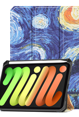 Nomfy Nomfy iPad Mini 7 Hoesje Met Uitsparing Voor Apple Pencil - Sterrenhemel