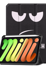 Nomfy Nomfy iPad Mini 7 Hoesje Met Uitsparing Voor Apple Pencil - Don't Touch Me