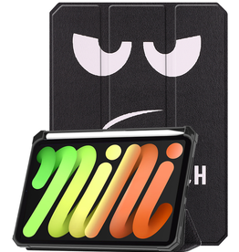 Nomfy Nomfy iPad Mini 7 Hoesje Met Uitsparing Voor Apple Pencil - Don't Touch Me