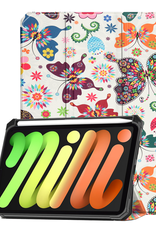 Nomfy Nomfy iPad Mini 7 Hoesje Met Uitsparing Voor Apple Pencil - Vlinders