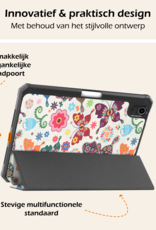 Nomfy Nomfy iPad Mini 7 Hoesje Met Uitsparing Voor Apple Pencil - Vlinders