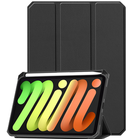 Nomfy Nomfy iPad Mini 7 Hoesje Met Uitsparing Voor Apple Pencil - Zwart