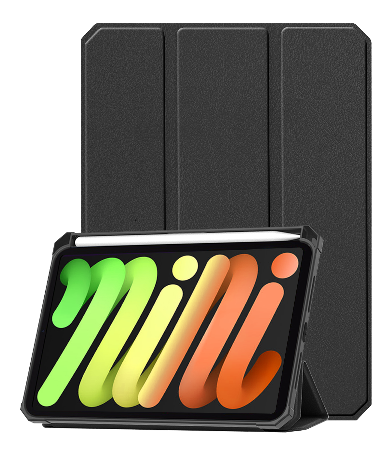 Nomfy Nomfy iPad Mini 7 Hoesje Met Uitsparing Voor Apple Pencil - Zwart