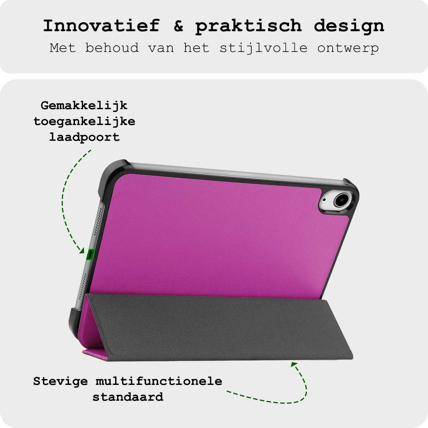 BASEY. BASEY. iPad Mini 7 Hoesje - Paars