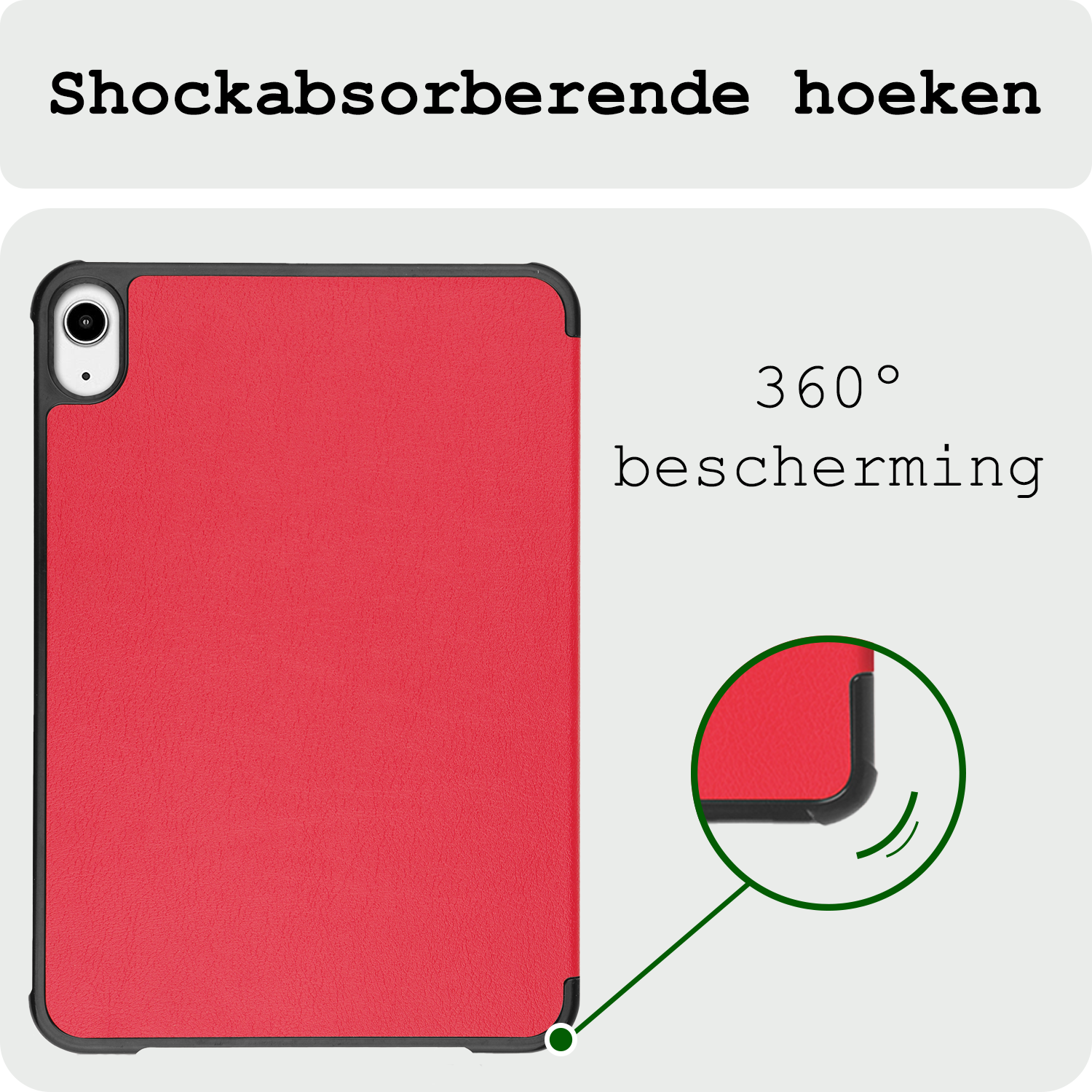 BASEY. BASEY. iPad Mini 7 Hoesje - Rood