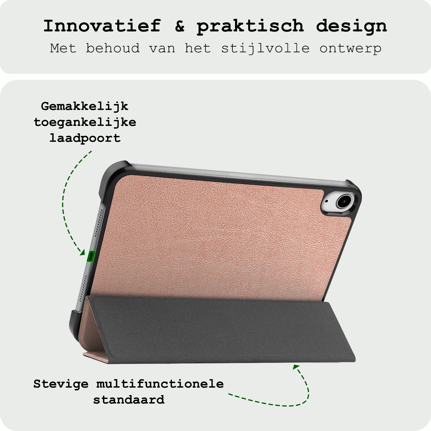 BASEY. BASEY. iPad Mini 7 Hoesje - Rose Goud