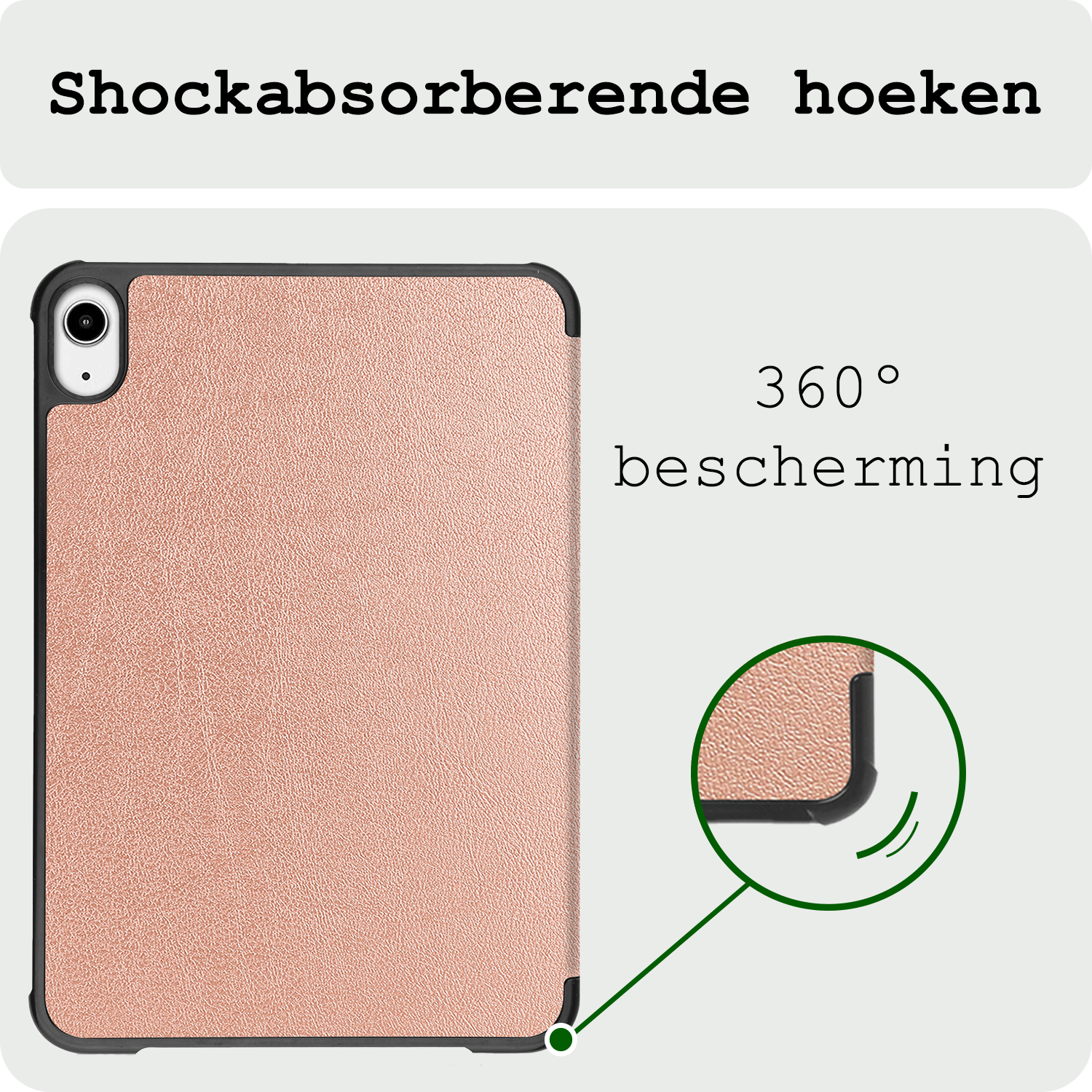 BASEY. BASEY. iPad Mini 7 Hoesje - Rose Goud
