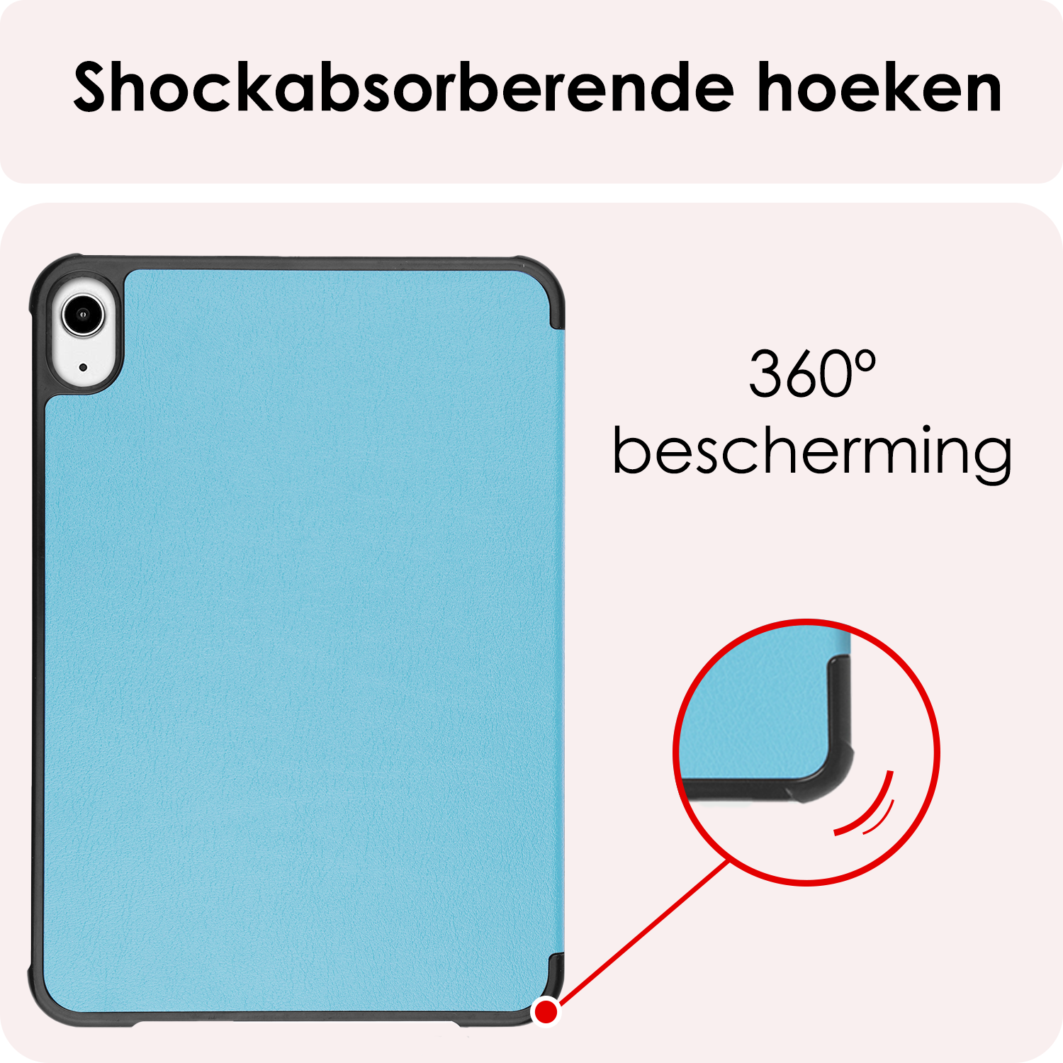 NoXx NoXx iPad Mini 7 Hoesje - Lichtblauw