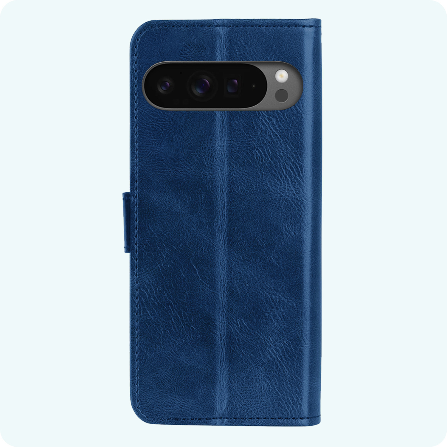 Forterra Hoesje Geschikt voor Google Pixel 9 Pro XL Hoesje Book Case Hoes Portemonnee Cover Walletcase Met Screenprotector - Hoes Geschikt voor Google Pixel 9 Pro XL Hoes Bookcase Hoesje - Donkerblauw