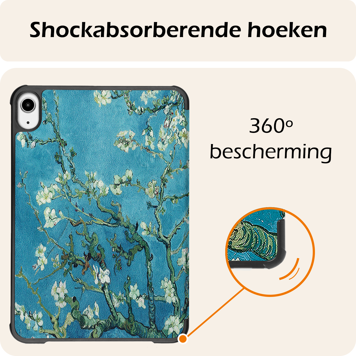 Nomfy Nomfy iPad Mini 7 Hoesje - Bloesem