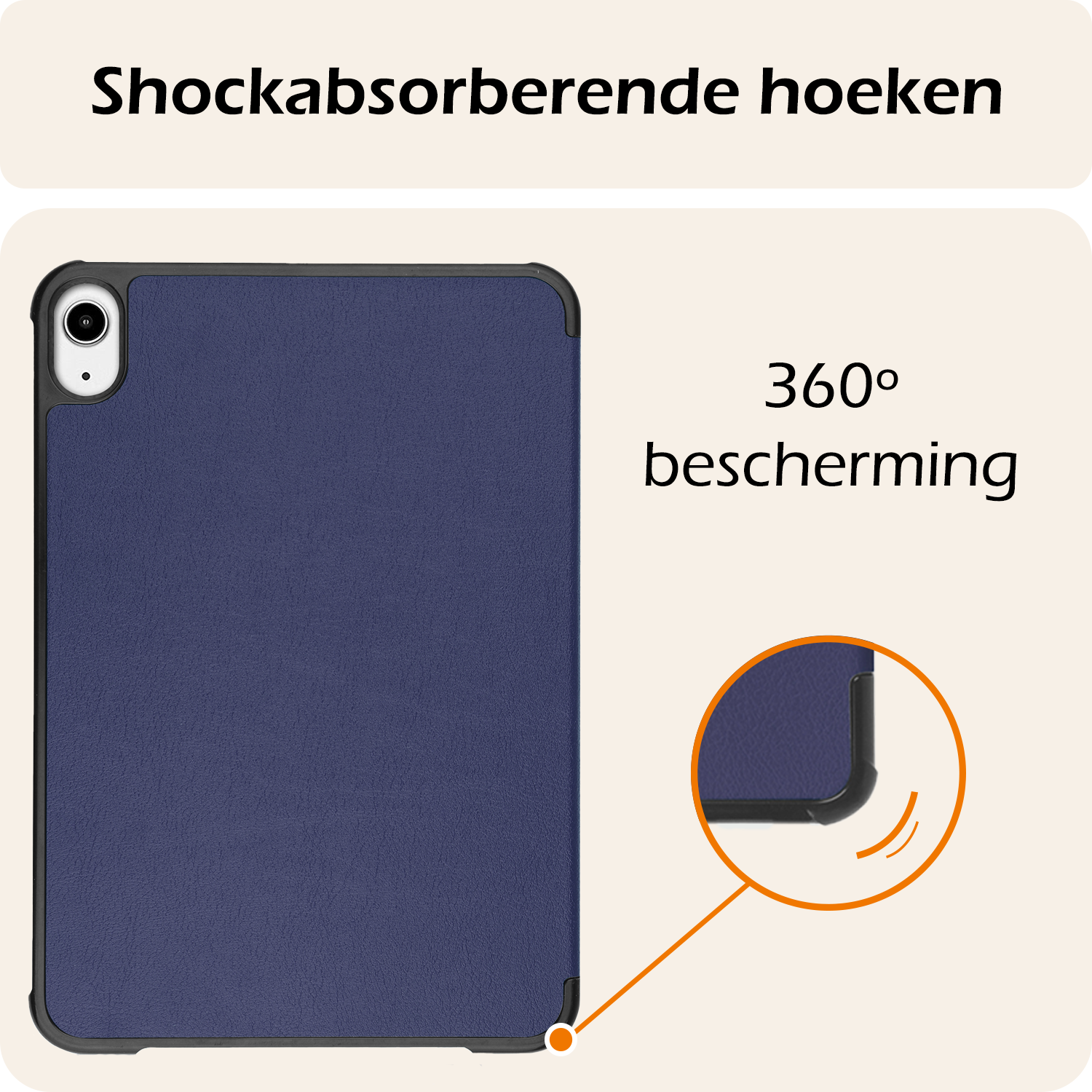 Nomfy Nomfy iPad Mini 7 Hoesje - Donkerblauw