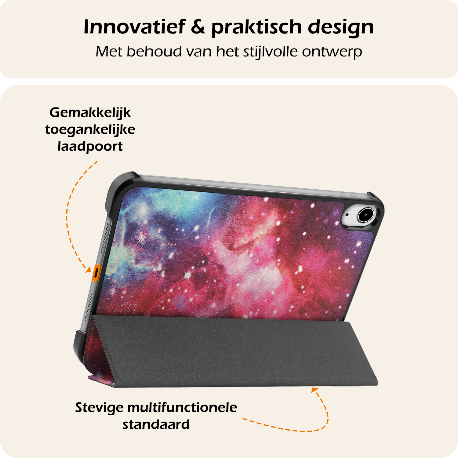 Nomfy Nomfy iPad Mini 7 Hoesje - Galaxy