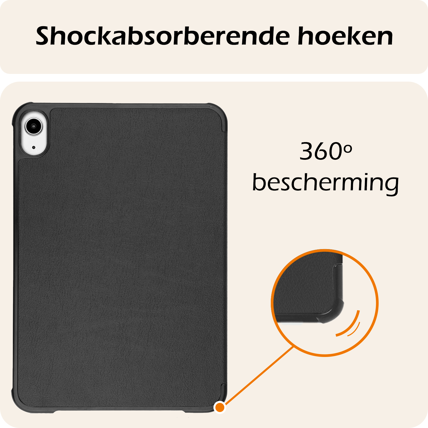 Nomfy Nomfy iPad Mini 7 Hoesje - Zwart