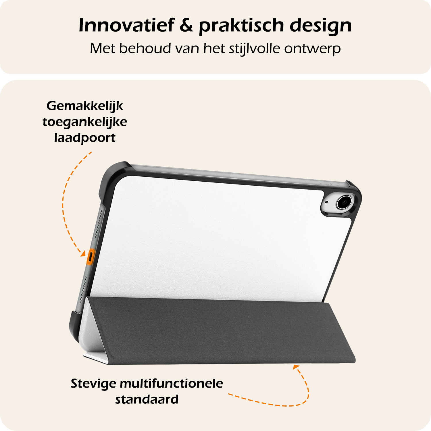 Nomfy Nomfy iPad Mini 7 Hoesje - Wit