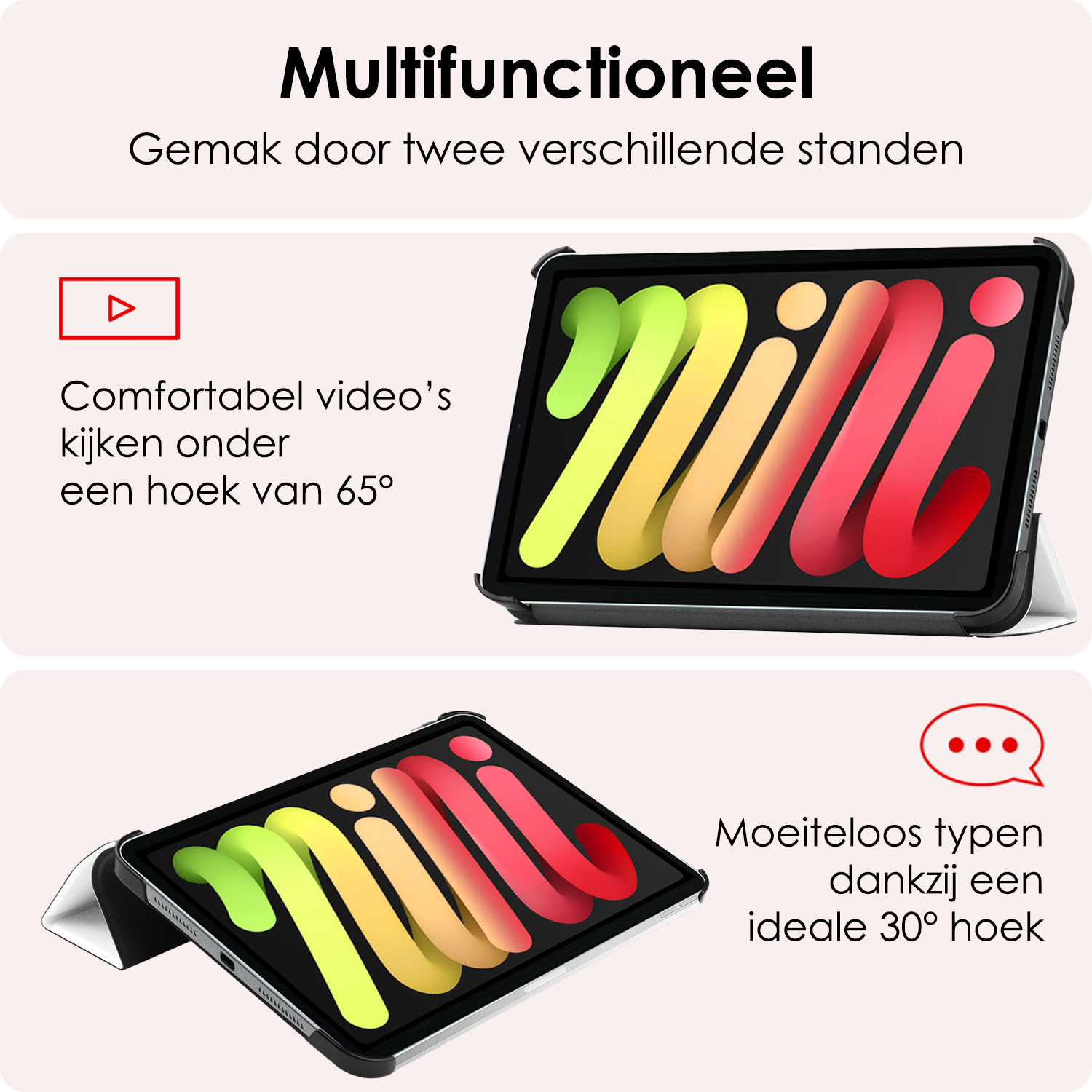 NoXx NoXx iPad Mini 7 Hoesje - Wit