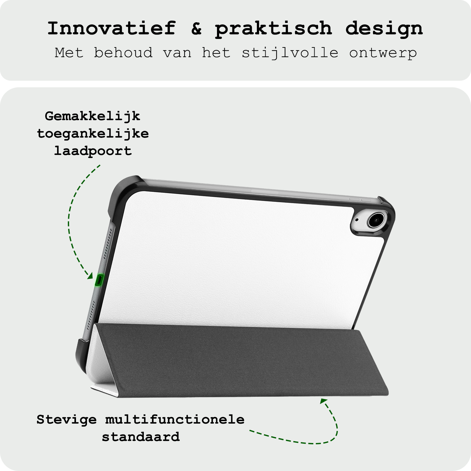 BASEY. BASEY. iPad Mini 7 Hoesje - Wit