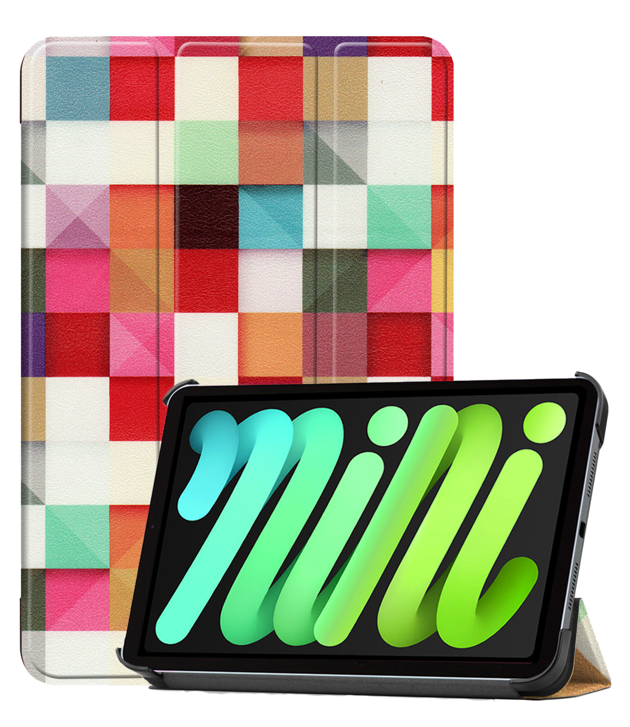 BASEY. BASEY. iPad Mini 7 Hoesje - Blokken