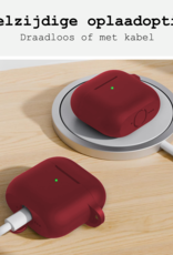 BASEY. BASEY. Siliconen Hoesje Voor Apple AirPods 4 - Donkerrood