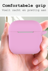 BASEY. BASEY. Siliconen Hoesje Voor Apple AirPods 4 - Flamingo