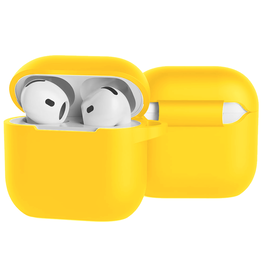 BASEY. BASEY. Siliconen Hoesje Voor Apple AirPods 4 - Geel