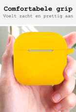 BASEY. BASEY. Siliconen Hoesje Voor Apple AirPods 4 - Geel