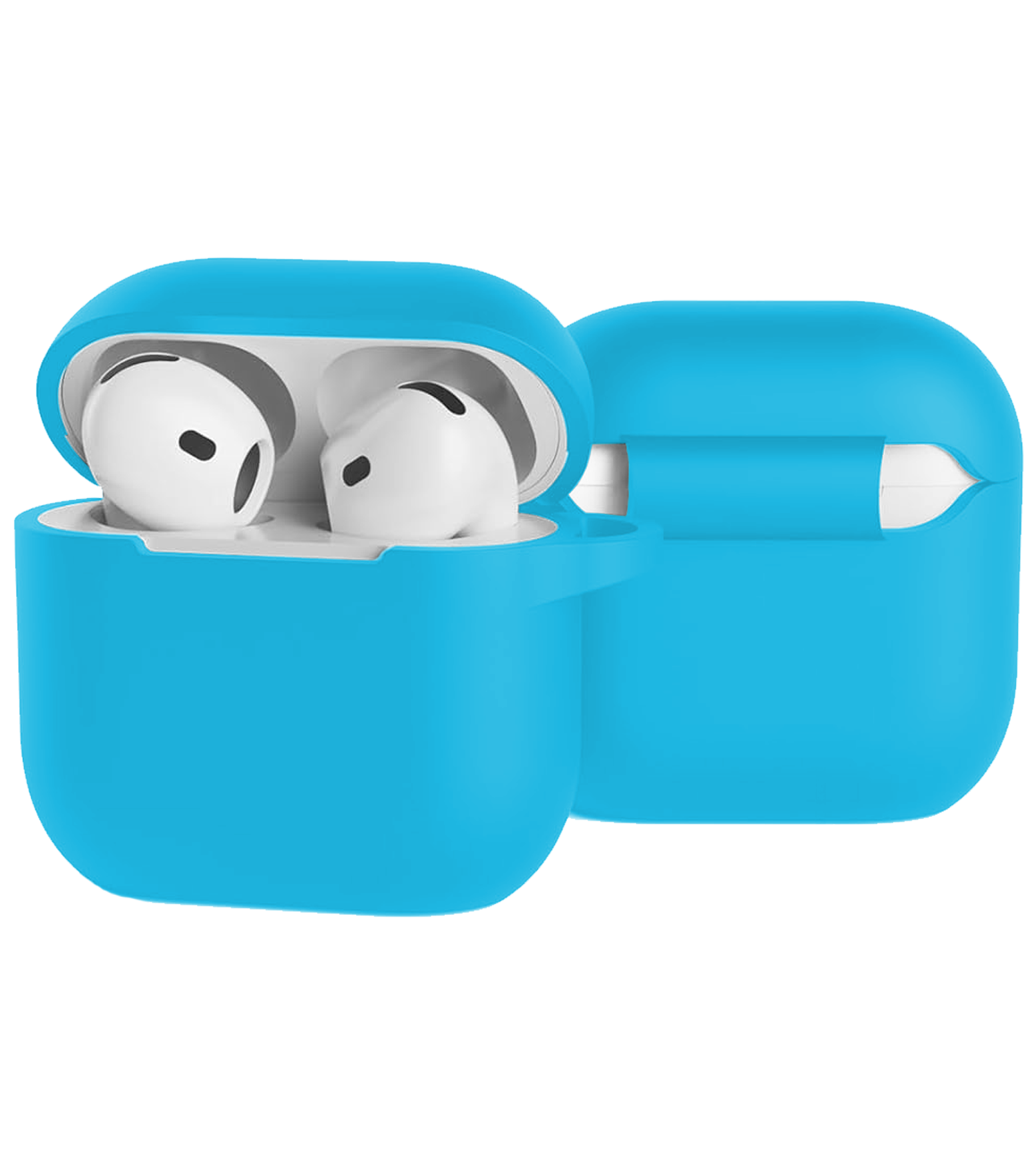 BASEY. BASEY. Siliconen Hoesje Voor Apple AirPods 4 - Lichtblauw