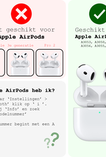 BASEY. BASEY. Siliconen Hoesje Voor Apple AirPods 4 - Lila