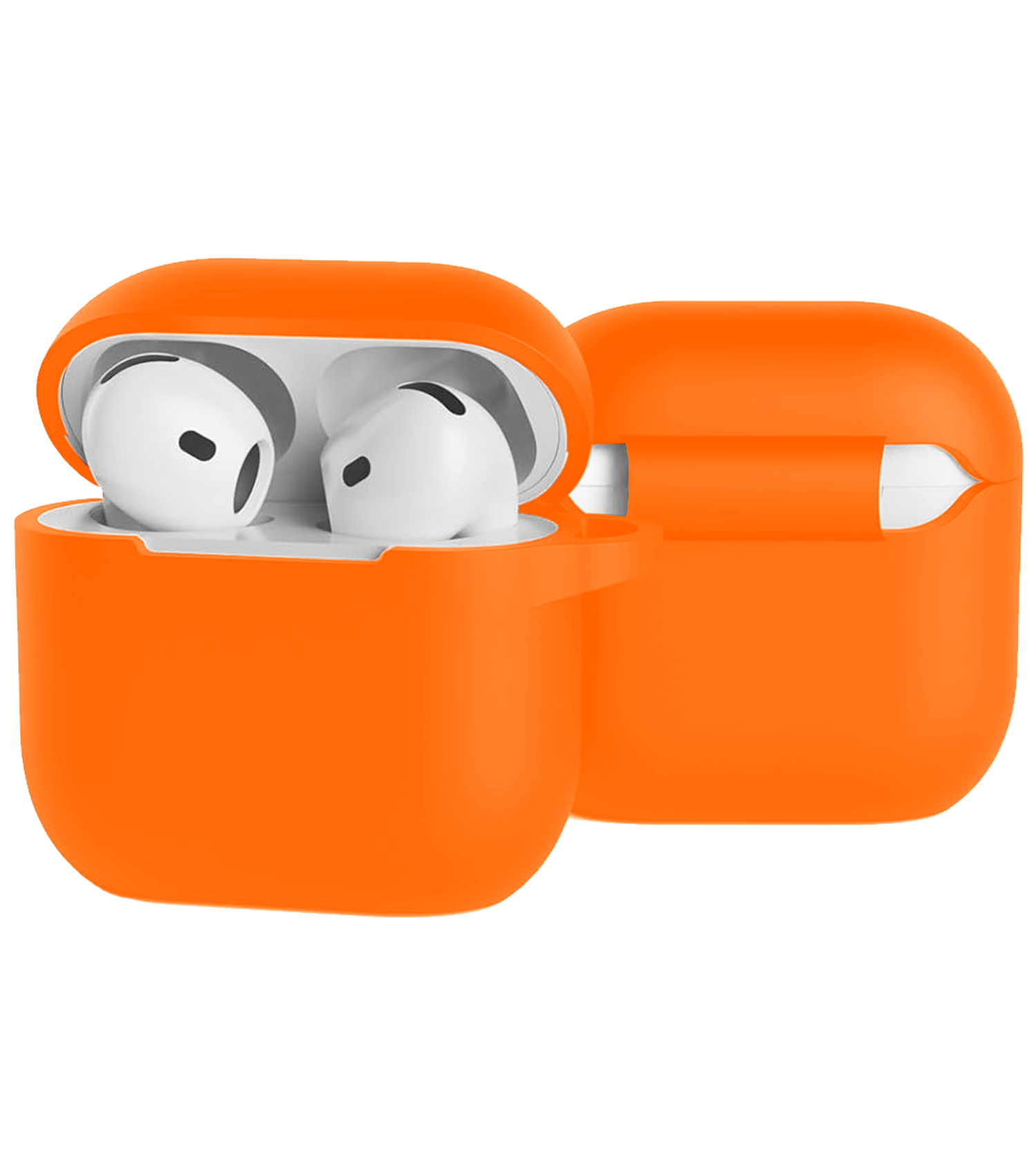 BASEY. BASEY. Siliconen Hoesje Voor Apple AirPods 4 - Oranje
