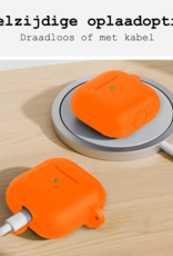 BASEY. BASEY. Siliconen Hoesje Voor Apple AirPods 4 - Oranje