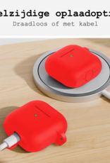 BASEY. BASEY. Siliconen Hoesje Voor Apple AirPods 4 - Rood