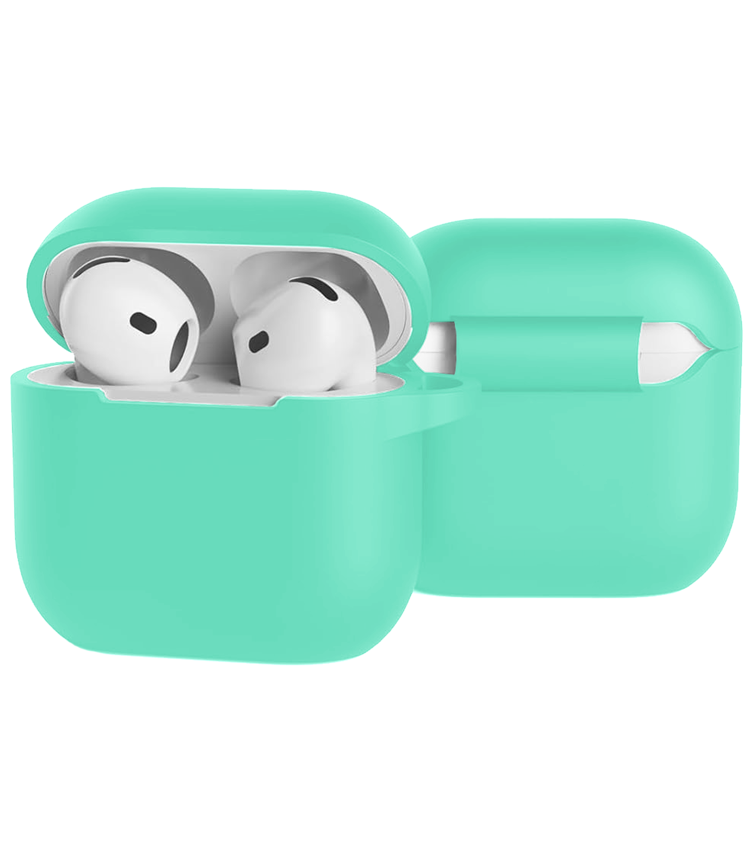 BASEY. BASEY. Siliconen Hoesje Voor Apple AirPods 4 - Turquoise