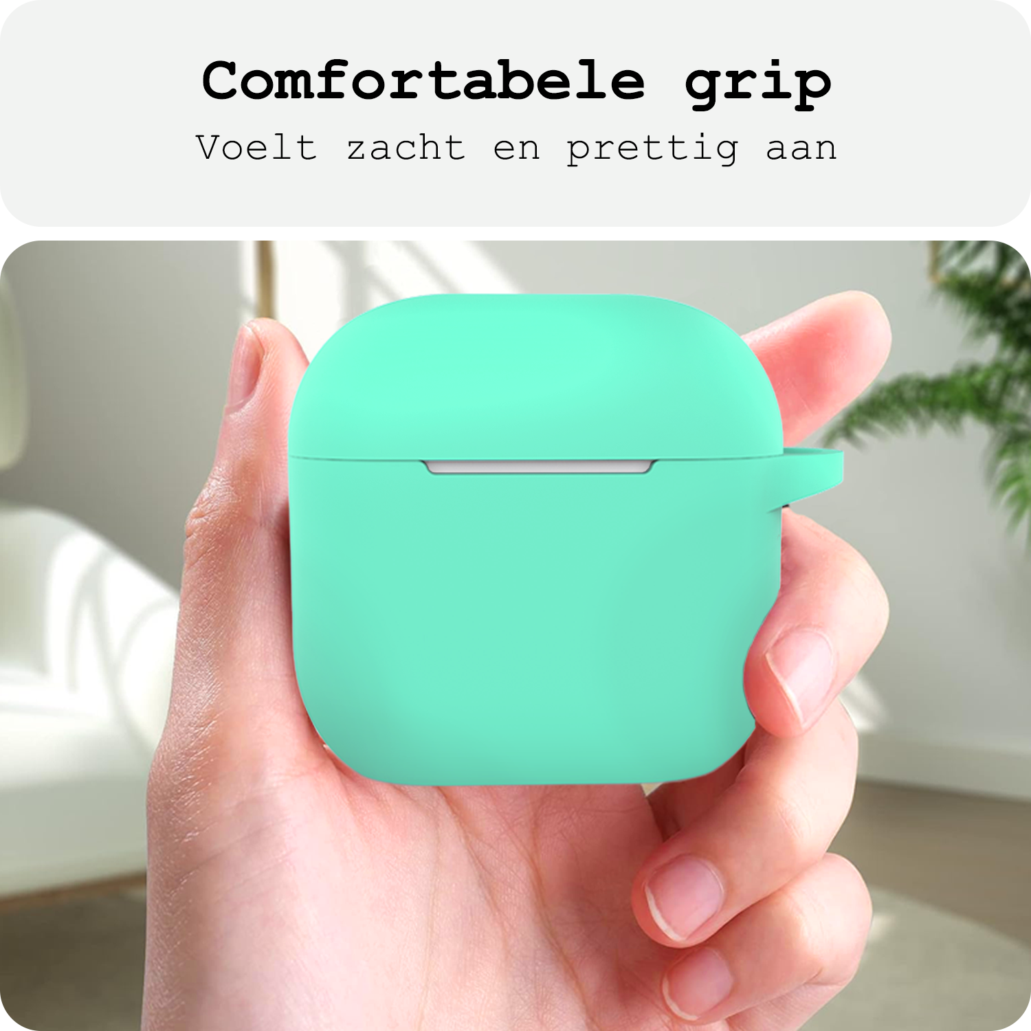 BASEY. BASEY. Siliconen Hoesje Voor Apple AirPods 4 - Turquoise