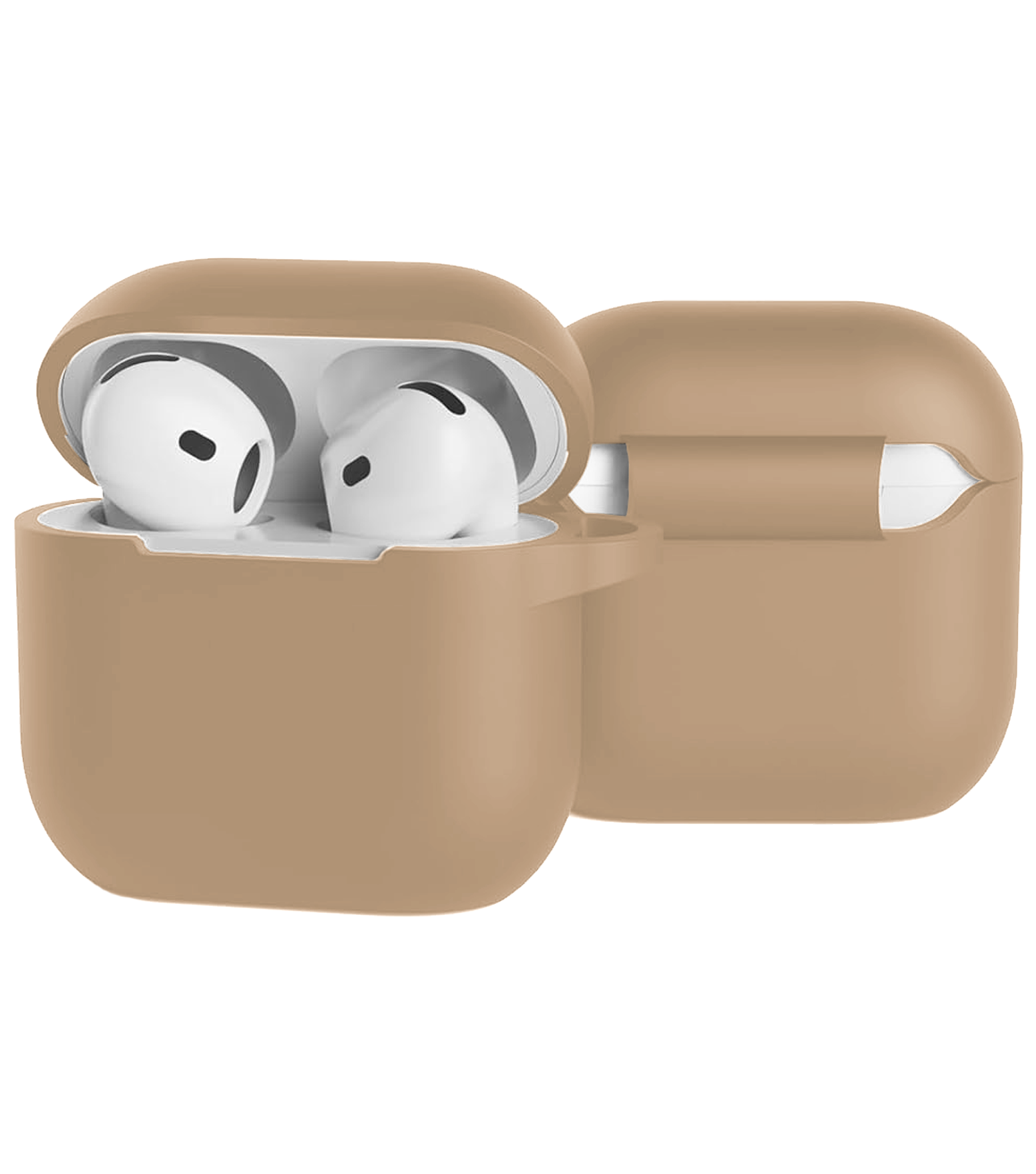 BASEY. BASEY. Siliconen Hoesje Voor Apple AirPods 4 - Zand