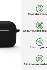 BASEY. BASEY. Siliconen Hoesje Voor Apple AirPods 4 - Zwart