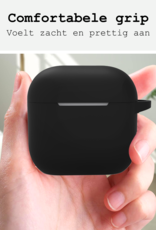 BASEY. BASEY. Siliconen Hoesje Voor Apple AirPods 4 - Zwart