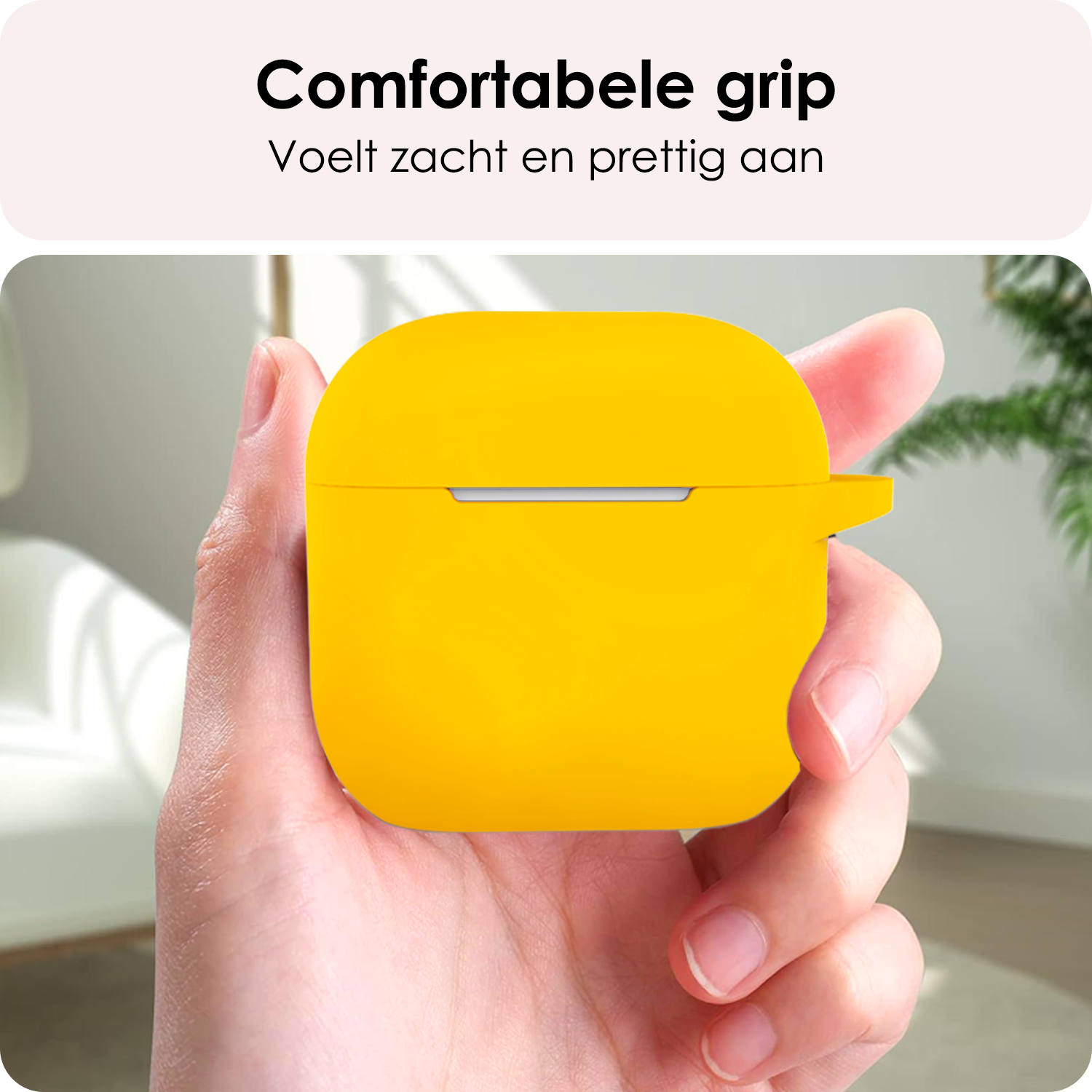 NoXx NoXx Siliconen Hoesje Voor Apple AirPods 4 - Geel